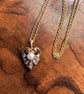 HEART DIAMOND & PEARL PENDANT