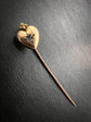 SAPPHIRE BURNING HEART STICK PIN
