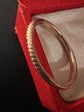 GEORGIAN STRIPED 15CT GOLD SPLIT RING