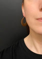 VICTORIAN HAIRWORK CREOLE EARRINGS