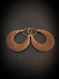 VICTORIAN HAIRWORK CREOLE EARRINGS