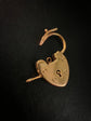 VICTORIAN 18CT GOLD HEART PADLOCK
