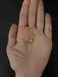 EARLY 19TH CENTURY 18CT GOLD OUROBOROS SNAKE HOOP EARRINGS