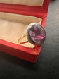 GEORGE lll PINK FOILED PASTE RING