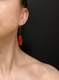VICTORIAN CORAL GRAPE EARRINGS