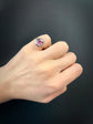 GEORGE lll PINK FOILED PASTE RING