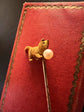 VICTORIAN 18CT GOLD CAT STICKPIN