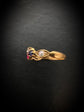EDWARDIAN RUBY, DIAMOND & SAPPHIRE RING