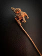 VICTORIAN 15CT GOLD BUNNY STICKPIN