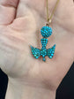 VICTORIAN TURQUOISE SAINT ESPRIT DOVE PENDANT