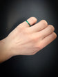 ANTIQUE GREEN ENSMAL BAND RING