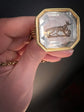 GEORGIAN FOX ROCK CRYSTAL & HIGH CARAT GOLD FOB