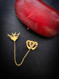 VICTORIAN HEART & SWALLOW BROOCH