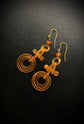VICTORIAN BLONDE TORTOISE SHELL EARRINGS