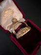 GEORGIAN FOX ROCK CRYSTAL & HIGH CARAT GOLD FOB