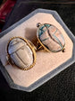 EDWARDIAN HARD STONE SCARAB RING