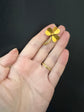 ANTIQUE 15CT GOLD CLOVER BROOCH