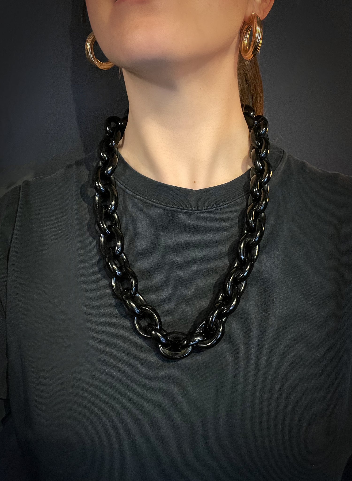 Jet Chain Famous CHUNKY VICTORIAN WHITBY JET CHAIN – The Old Cut