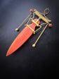 19TH CENTURY CORAL ETRUSCAN REVIVAL AMPHORA PENDANT