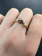EDWARDIAN RUBY, DIAMOND & SAPPHIRE RING