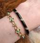 EDWARDIAN 15CT GOLD & TURQUOISE BRACELET