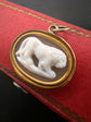 GEORGIAN CAMEO LION PENDANT