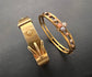 VICTORIAN 18CT GOLD BUCKLE BANGLE