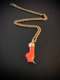 ANTIQUE CORAL HAND PENDANT