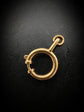 ANTIQUE 18CT GOLD BOLT RING CLASP
