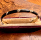 VICTORIAN DIAMOND & BLACK ENAMEL BANGLE
