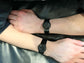 PAIR OF VICTORIAN WHITBY JET BANGLES