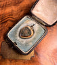 VICTORIAN 18CT GOLD & TURQUOISE HEART HEART