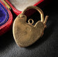 VICTORIAN 18CT GOLD HEART PADLOCK