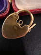 VICTORIAN 18CT GOLD HEART PADLOCK