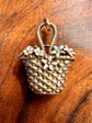 15CT GOLD & ENAMEL BASKET PENDANT