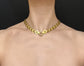 VICTORIAN 15CT GOLD STAR CUT OUT COLLAR NECKLACE