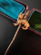 VICTORIAN 15CT GOLD BUNNY STICKPIN