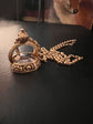 GEORGIAN FOX ROCK CRYSTAL & HIGH CARAT GOLD FOB