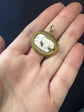 GEORGIAN CAMEO LION PENDANT