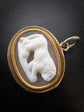 GEORGIAN CAMEO LION PENDANT