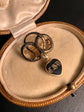 GEORGIAN ENAMEL SNAKE MOURNING BROOCH