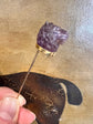 VICTORIAN CARVED AMETHYST LION STICKPIN