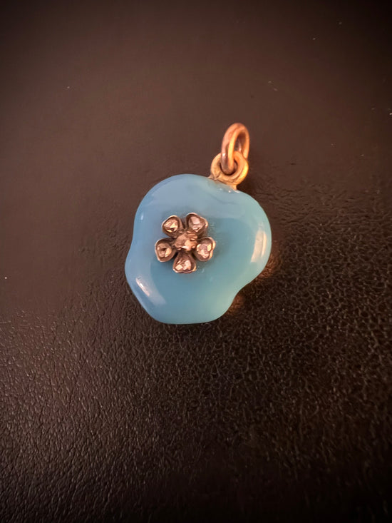 VICTORIAN DIAMOND & ENAMEL LOCKET