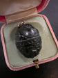 GEORGIAN CARVED NUT EGG PENDANT