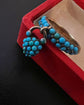 VICTORIAN TURQUOISE PAVE HEART PADLOCK RING
