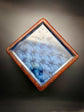 VICTORIAN GLASS, LEATHER & SILK BOX