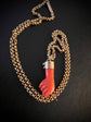ANTIQUE CORAL HAND PENDANT