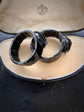 PAIR OF VICTORIAN WHITBY JET BANGLES