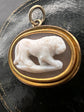 GEORGIAN CAMEO LION PENDANT
