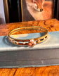 VICTORIAN CORAL & PEARL BANGLE